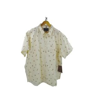 NWT Arbor‎ 1995 Button Down Shirt Mens XXL Short Sleeve Patterned Casual Top